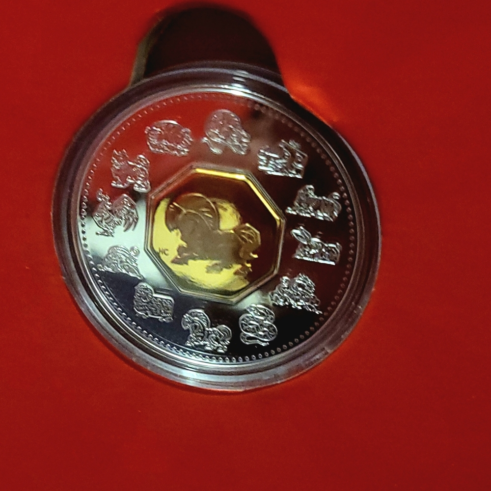 Year of the horse silver coin and stamp collection